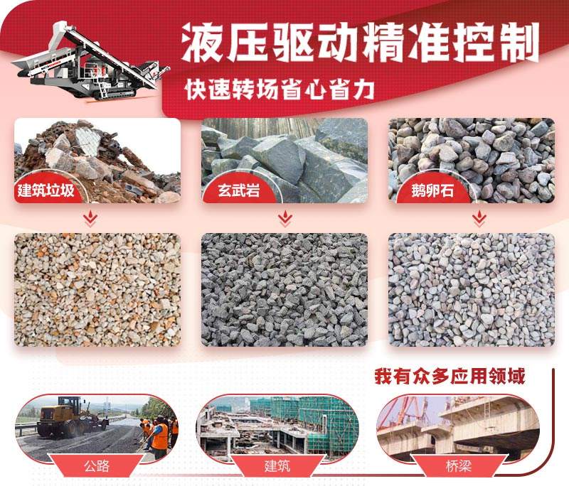 履帶式移動破碎站應(yīng)用領(lǐng)域 履帶式移動破碎站應(yīng)用領(lǐng)域